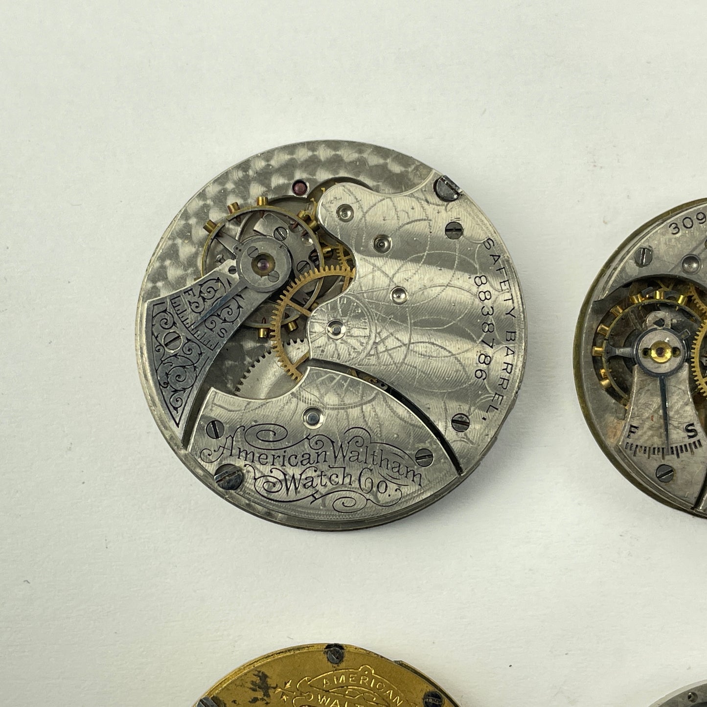 Lot 61- Waltham & Elgin O Size & 6 Size Watch Movements