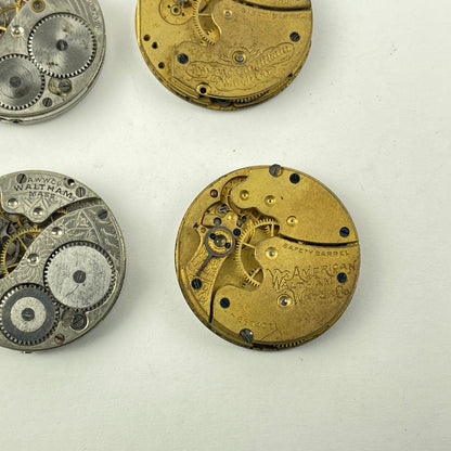 Lot 61- Waltham & Elgin O Size & 6 Size Watch Movements