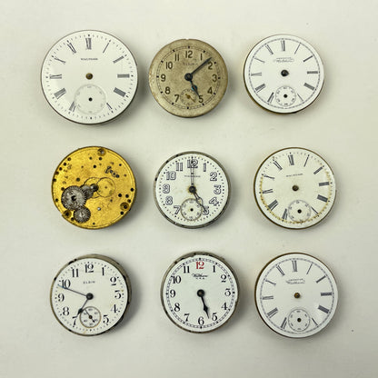 Lot 61- Waltham & Elgin O Size & 6 Size Watch Movements