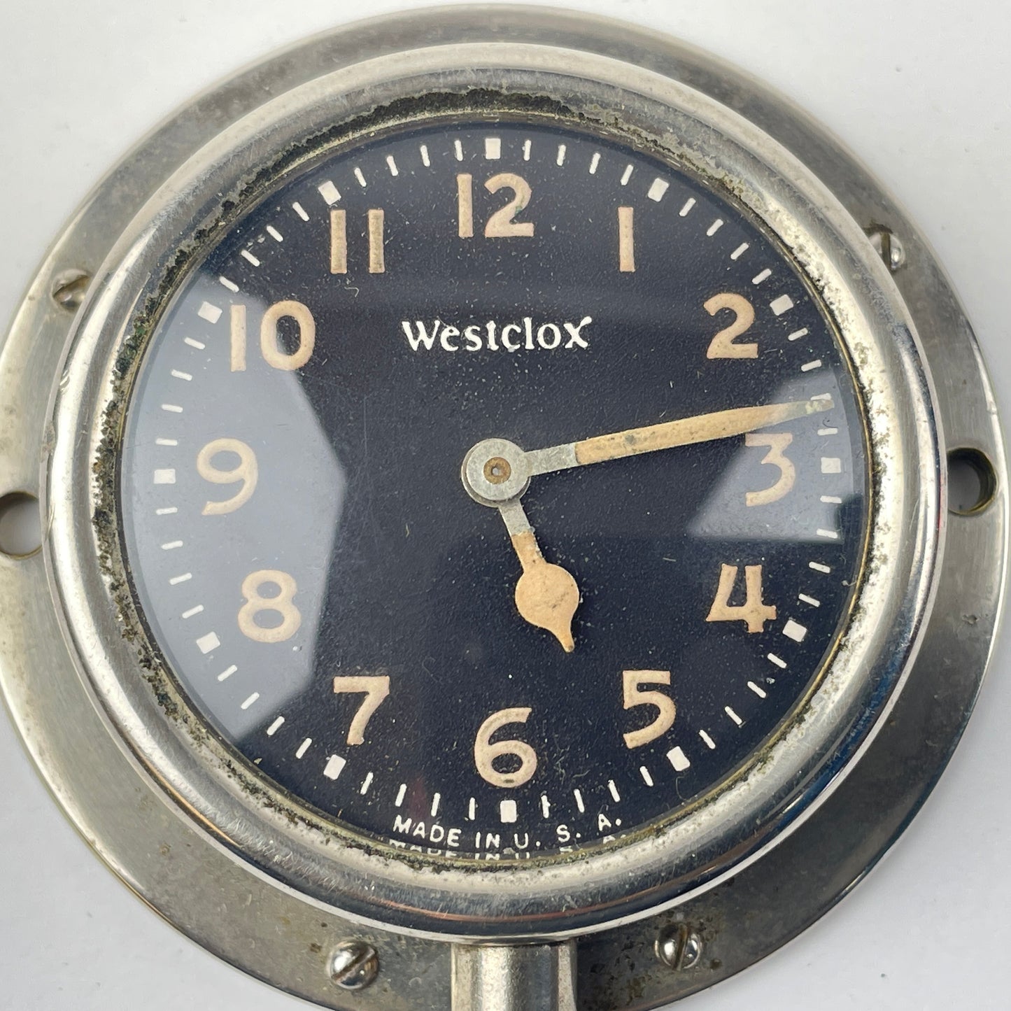 Lot 62- Westclox Early Vintage Mechanical Automobile Clock