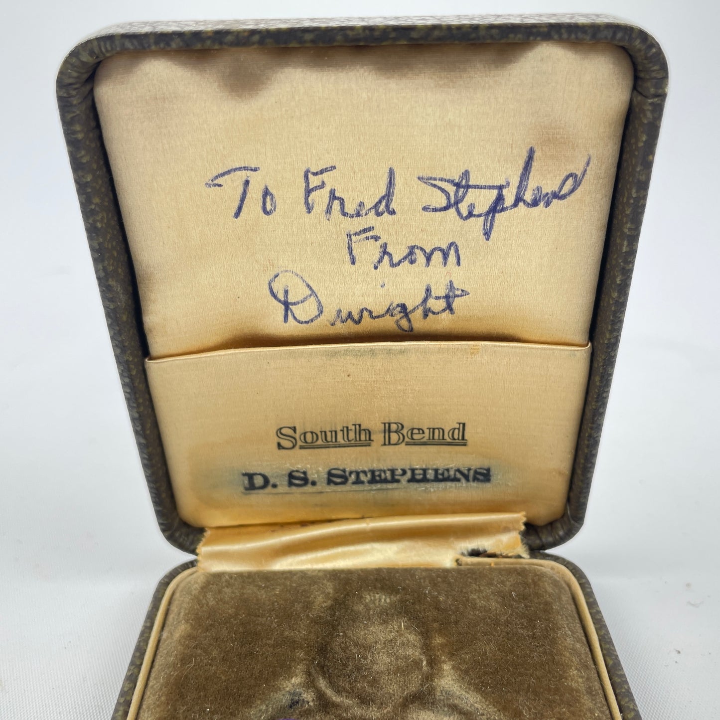 Lot 21- South Bend 16 Size Genuine Factory Pocket Watch Box