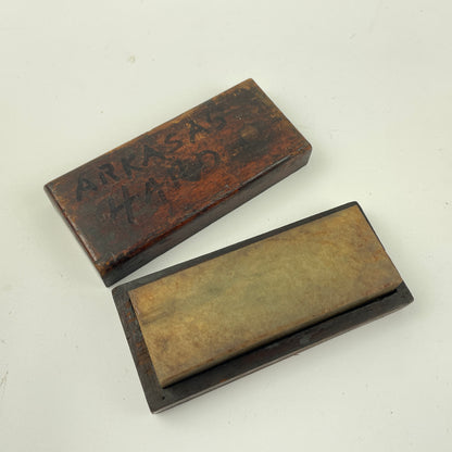 Lot 111- Watchmaker’s “ARKANSAS” Stone in Wood Factory Boxes