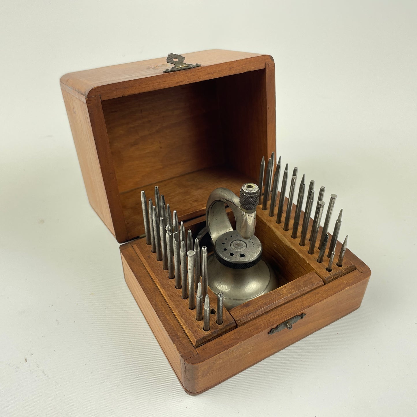 Lot 20- Watchmaker’s Small Wood Boxed Staking Set