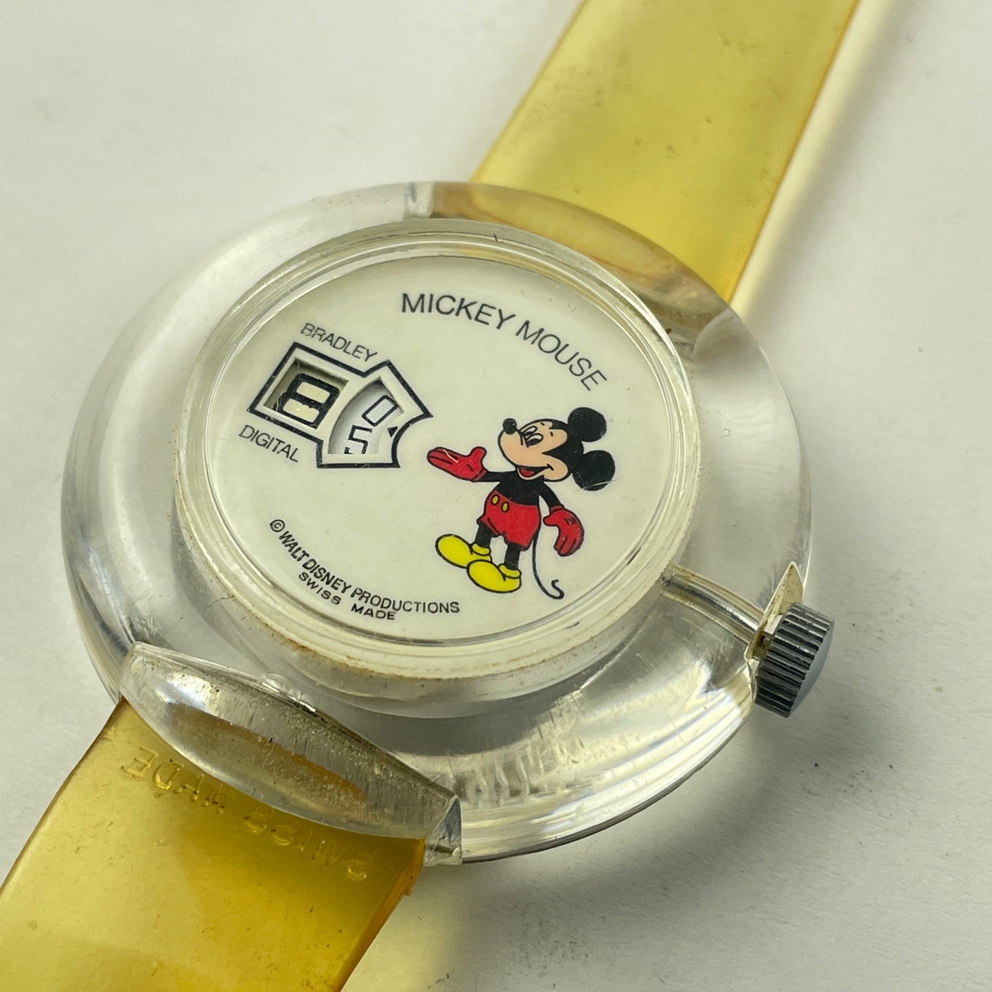 Lot 65- Mickey Mouse Digital Swiss Made Vintage Mechanical Wristwatch