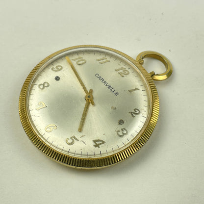 Lot 5- Caravelle & Bulova 10 Size Mechanical Non-Running Pocket Watches