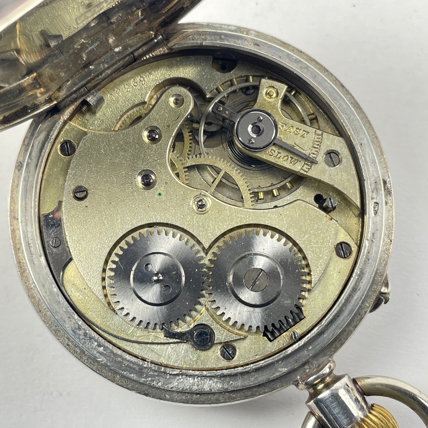 Lot 69- Swiss Sterling Silver Open Face Pocket Watch