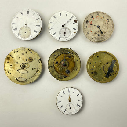 Lot 71- Selection of Swiss Bar, English Fusee & Lepine Pocket Watch Movements