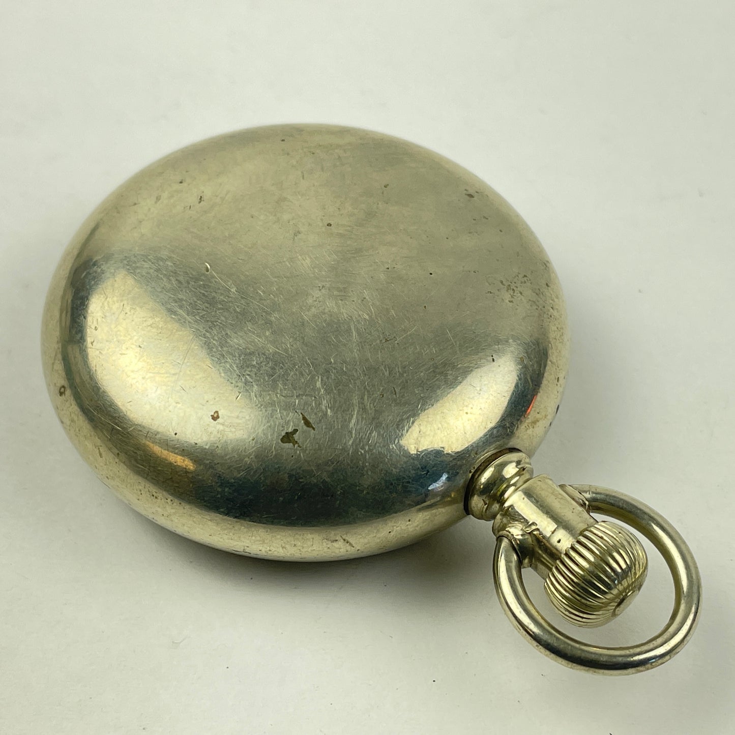 Lot 73- American Crescent 18 Size Swing Out Nickel Pocket Watch Case