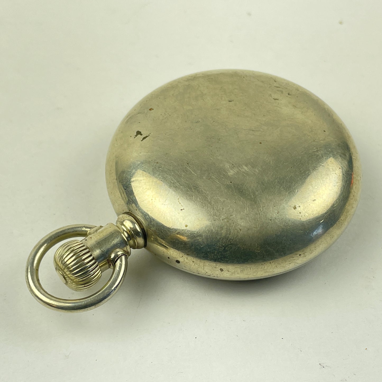 Lot 73- American Crescent 18 Size Swing Out Nickel Pocket Watch Case