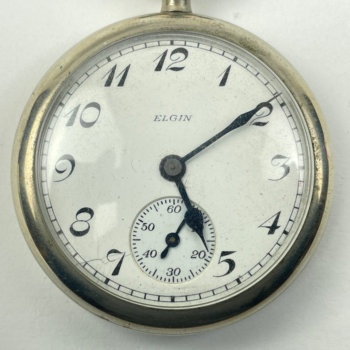 Lot 81- Elgin 16 Size Nickel 7 Jewel Open Face Pocket Watch