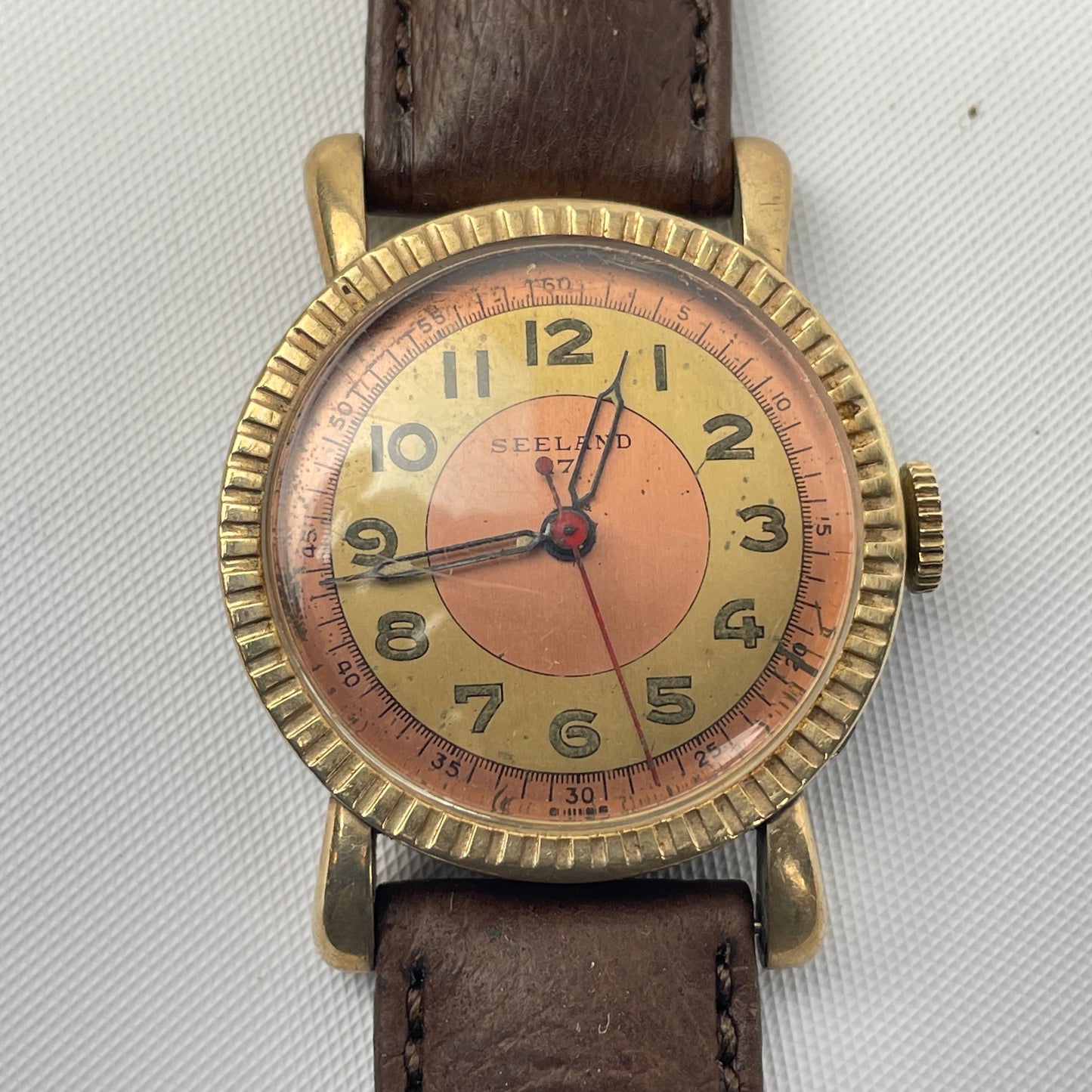 Lot 6- Swiss Seeland Vintage Mechanical Round Wristwatch