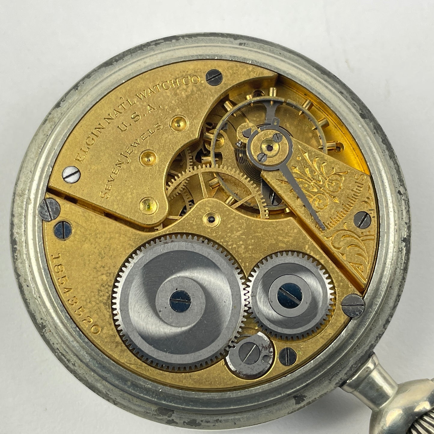 Lot 105- Elgin 16 Size 7 Jewel Pocket Watch