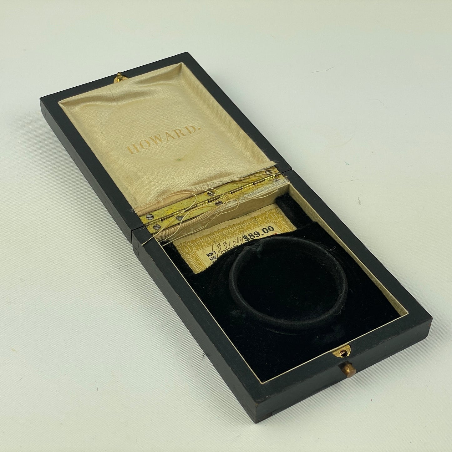 Apr Lot 25- E. Howard & Co. Wood Factory 12 Size Pocket Watch Box
