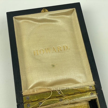 Apr Lot 25- E. Howard & Co. Wood Factory 12 Size Pocket Watch Box