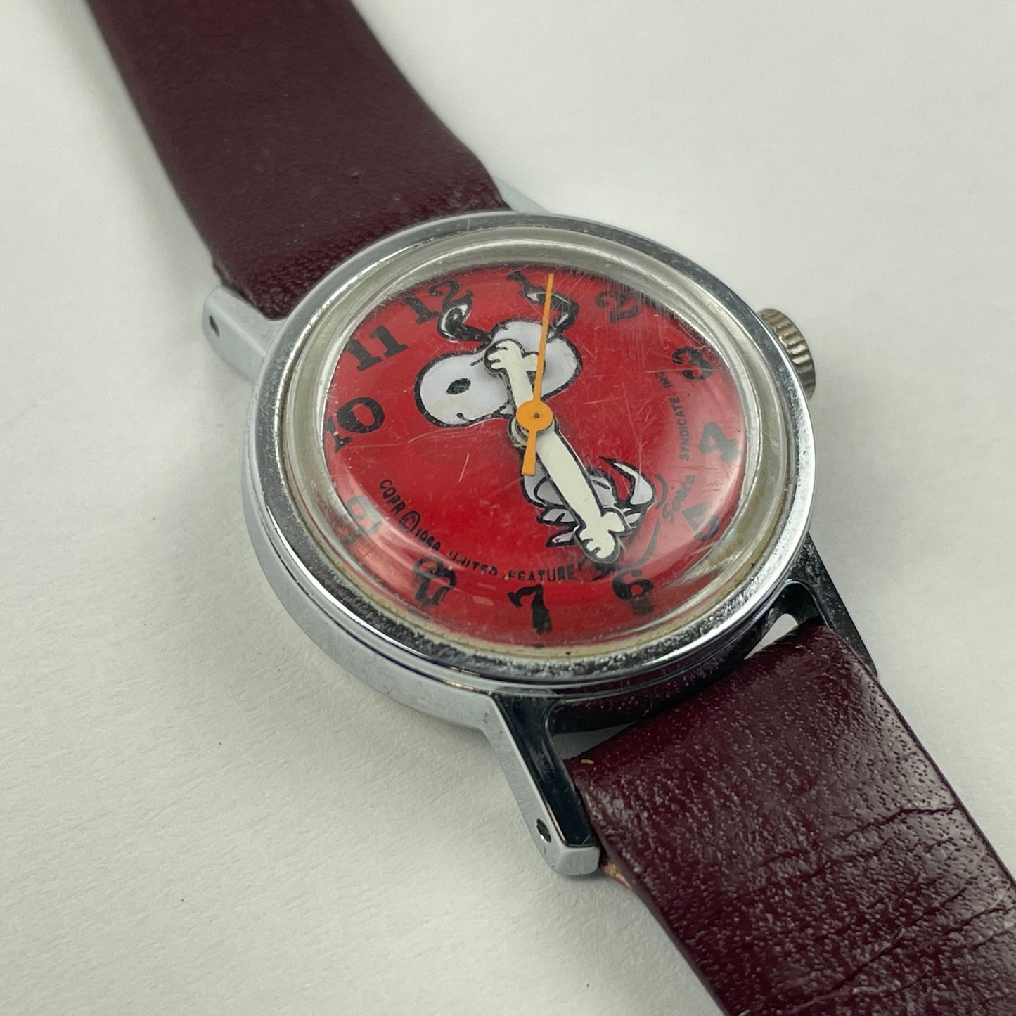 Apr Lot 116- United Features Vintage Mechanical “SNOOPY” Wristwatch