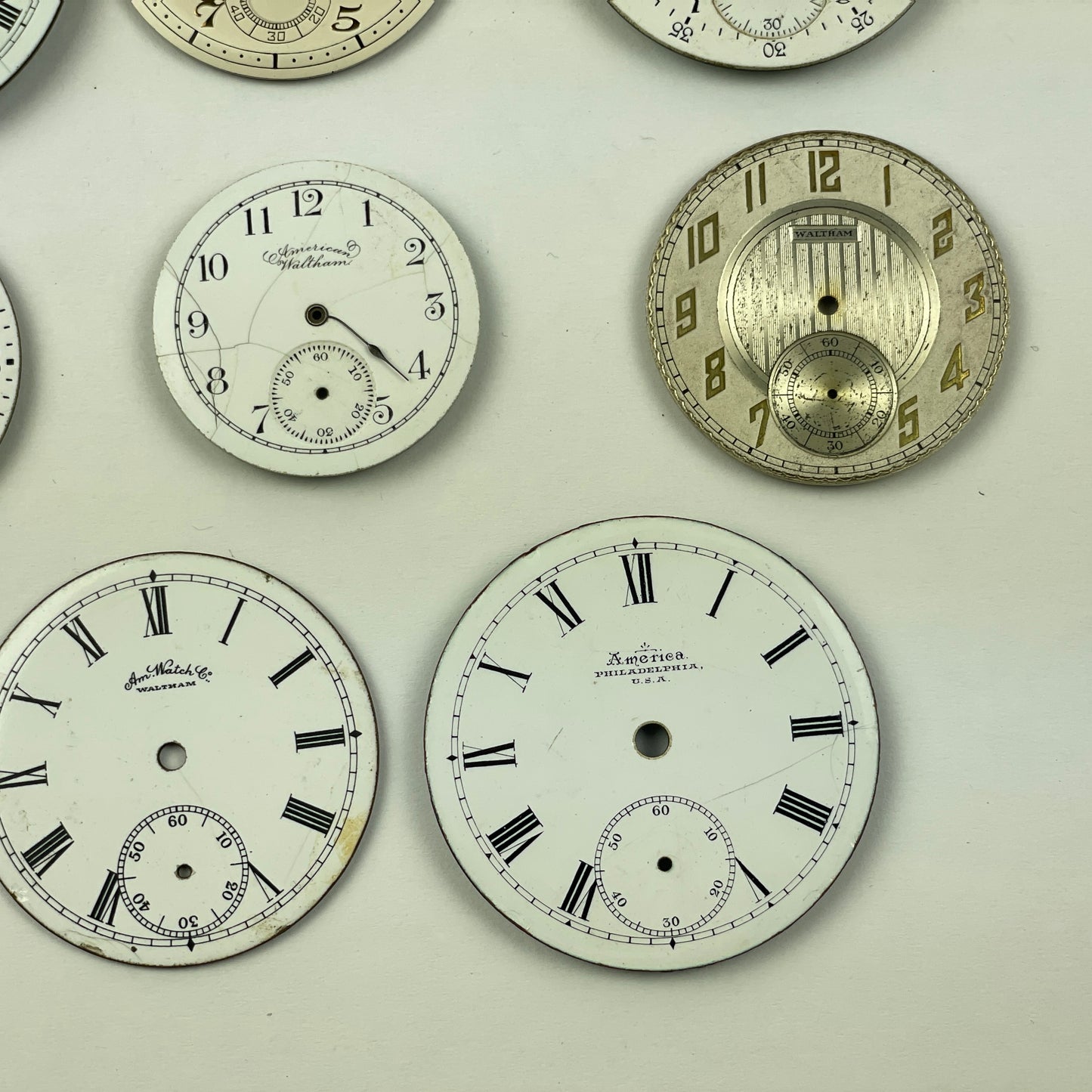 Apr Lot 88- Collector's Selection of American Pocket Watch Dials