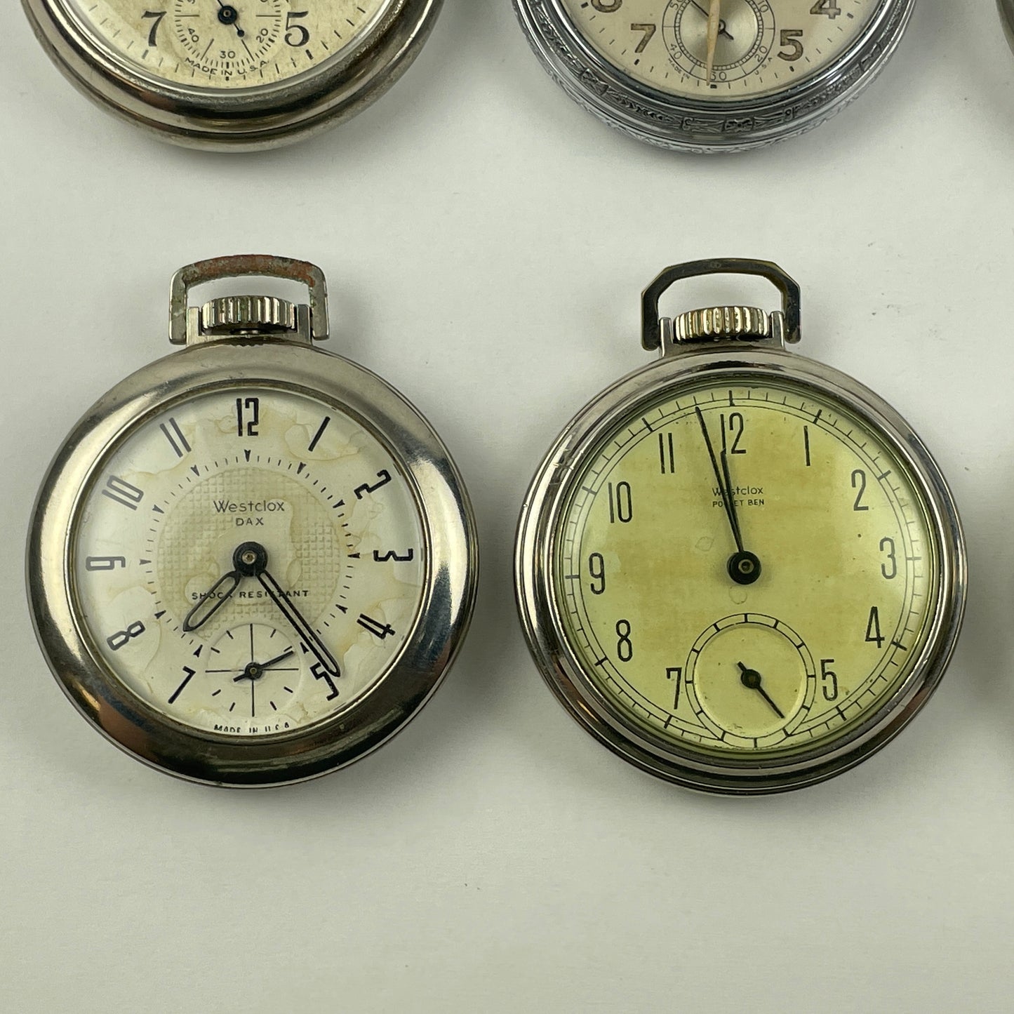Apr Lot 44-American Assortment of Eight Dollar Pocket Watches