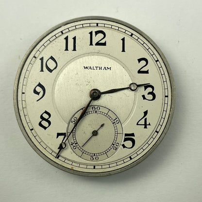 Apr Lot 128- Waltham 12 Size & 18 Size Pocket Watch Movements
