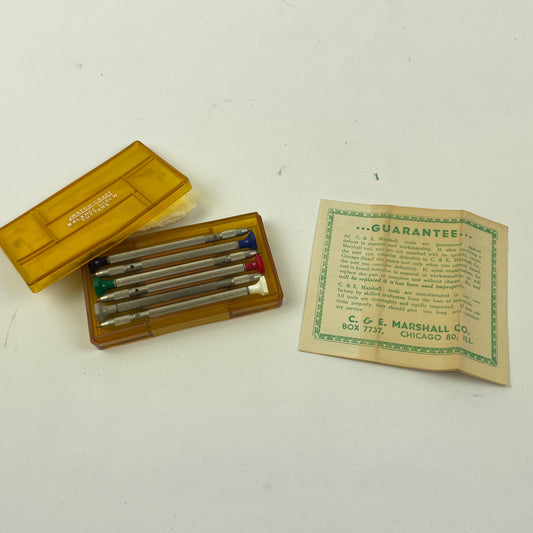 Apr Lot 106- Watch-Craft for C. E. Marshall Boxed Set of Balance Screw Undercutters