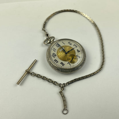 Apr Lot 55- Elgin 16 Size Open Face Pocket Watch