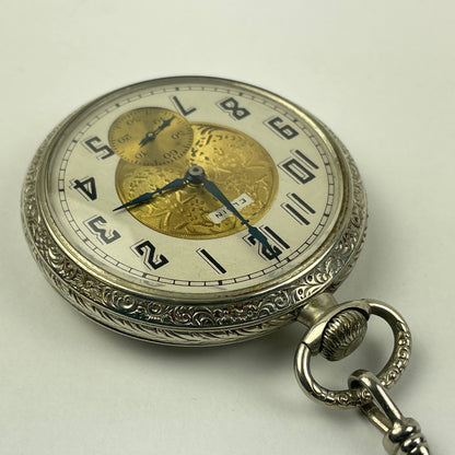 Apr Lot 55- Elgin 16 Size Open Face Pocket Watch