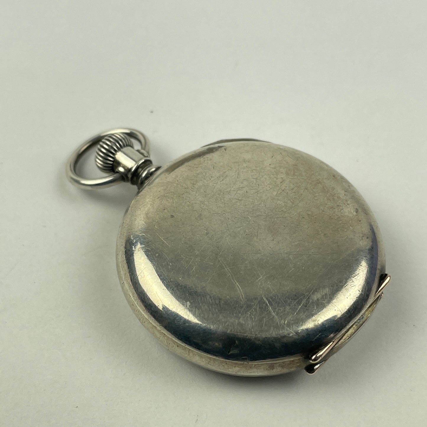 Apr Lot 67- Waltham “O” Size Coin Silver Hunting Pocket Watch