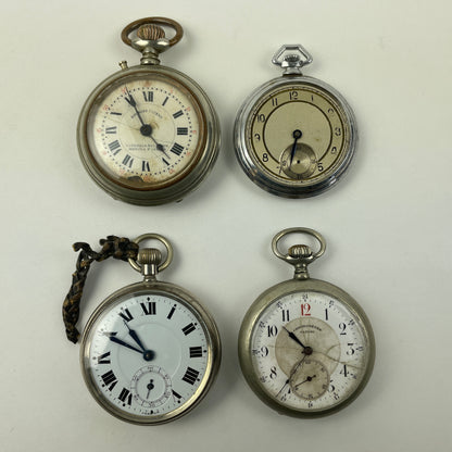 Apr Lot 76- Swiss Assortment of 4 Pocket Watches