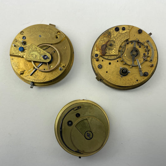 Apr Lot 74- English Fusee Non-Running Pocket Watch Movements