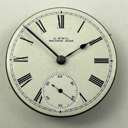Apr Lot 85- Waltham 18 Size Model 1857 Key Wind & Set 7 Jewel Pocket Watch Movement