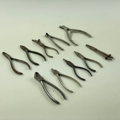 Apr Lot 120- Watchmaker’s Selection of Nine Pairs of Bench Pliers