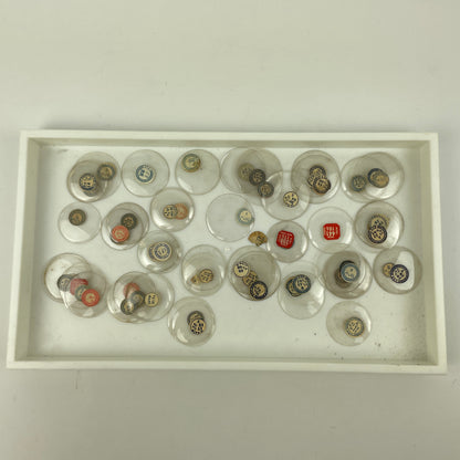 Apr Lot 81- Watchmaker’s & Collector's Selection of 50 Glass NOS Pocket Watch Crystals