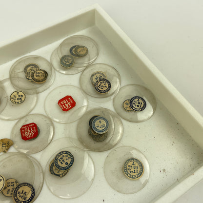 Apr Lot 81- Watchmaker’s & Collector's Selection of 50 Glass NOS Pocket Watch Crystals