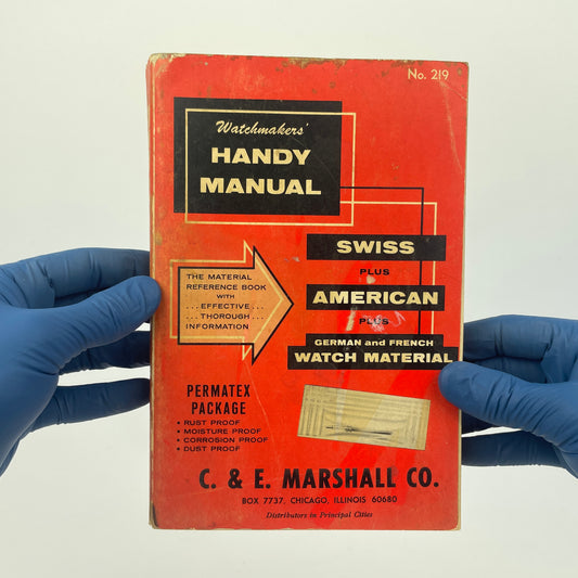 Lot 32- Watchmaker's Handy Manual