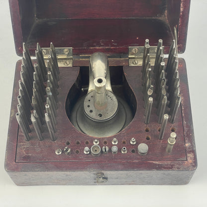 Lot 15- Watchmaker’s Early Kendrick & Davis ‘SPECIAL” Staking Set