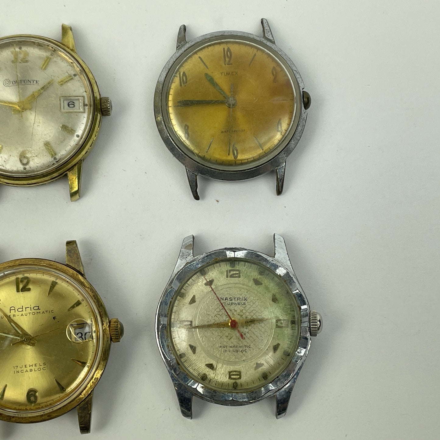 Lot 91- Swiss Assortment of Nine Vintage Mechanical Wristwatches