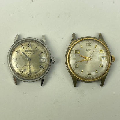Lot 95- Elgin & Bulova Vintage Mechanical Wristwatches