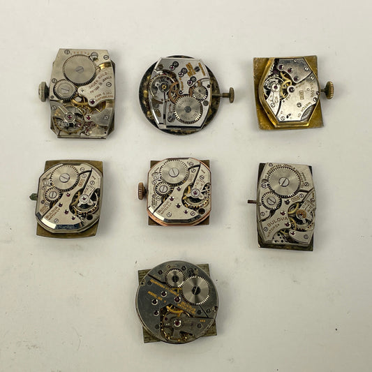 Lot 100- Bulova & Gruen Men’s Vintage Mechanical Wristwatch Movements