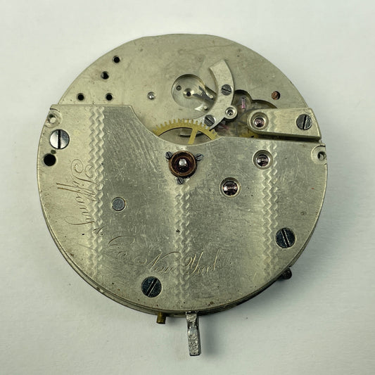 Lot 30- Tiffany & Co. New York 40.5 MM Hunting Pocket Watch Movement