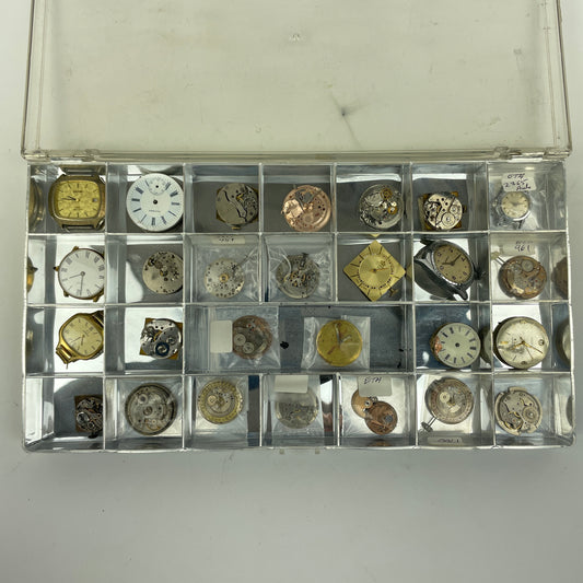 Lot 102- Swiss Assortment of Wristwatch Movements