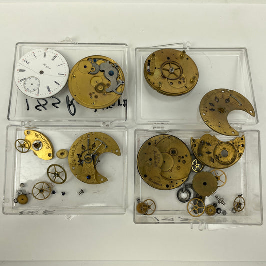 Lot 114- Rockford 18 Size Pocket Watch Movement Parts