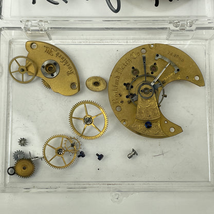 Lot 114- Rockford 18 Size Pocket Watch Movement Parts