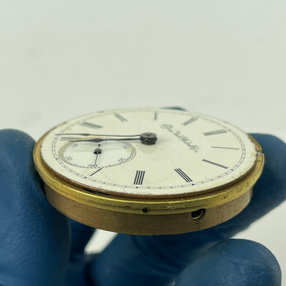 Lot 116- Elgin 16 Size “CONVERTIBLE” Gilt 15 Jewel Pocket Watch Movement