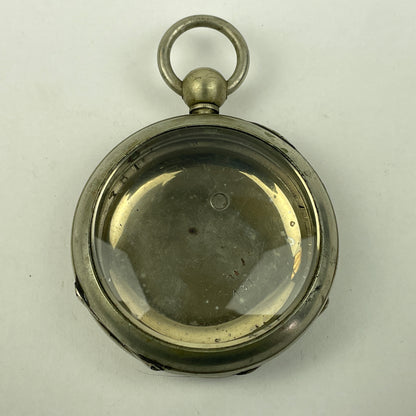 Lot 119- American 18 Size Nickel Key Wind Pocket Watch Hinged Cover Case