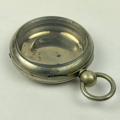 Lot 119- American 18 Size Nickel Key Wind Pocket Watch Hinged Cover Case