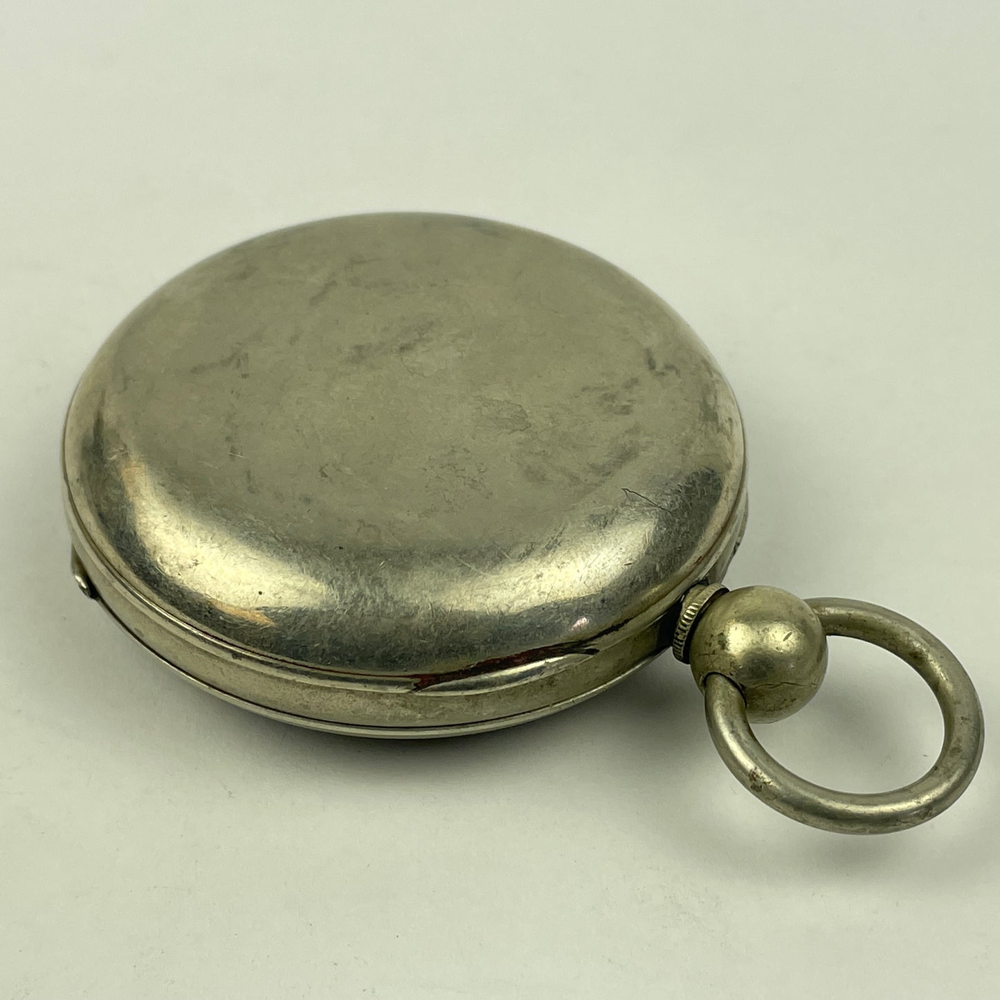 Lot 119- American 18 Size Nickel Key Wind Pocket Watch Hinged Cover Case