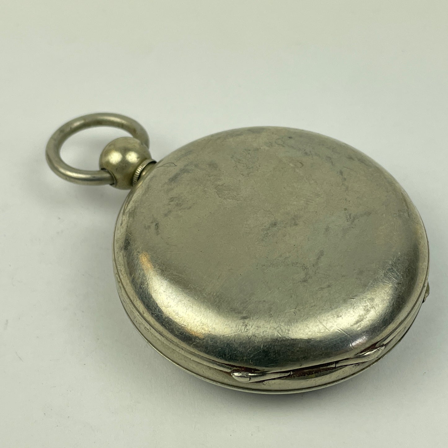 Lot 119- American 18 Size Nickel Key Wind Pocket Watch Hinged Cover Case