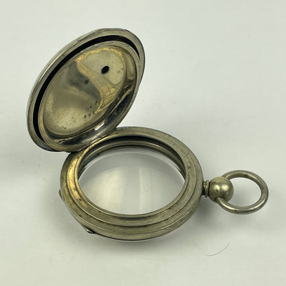 Lot 119- American 18 Size Nickel Key Wind Pocket Watch Hinged Cover Case