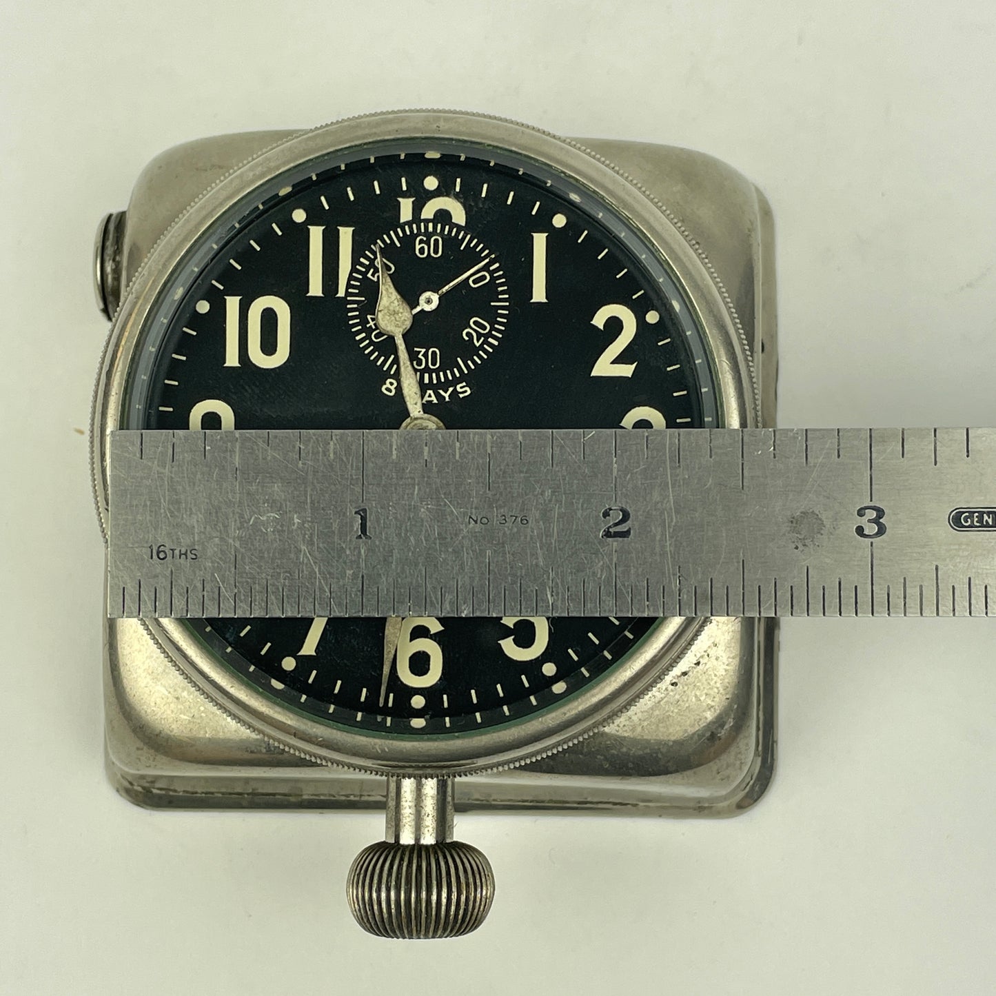 Lot 6 - Waltham Watch Co. 8-Day Car Clock