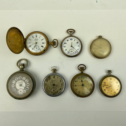 Lot 53- Swiss Pocket Watch Assortment