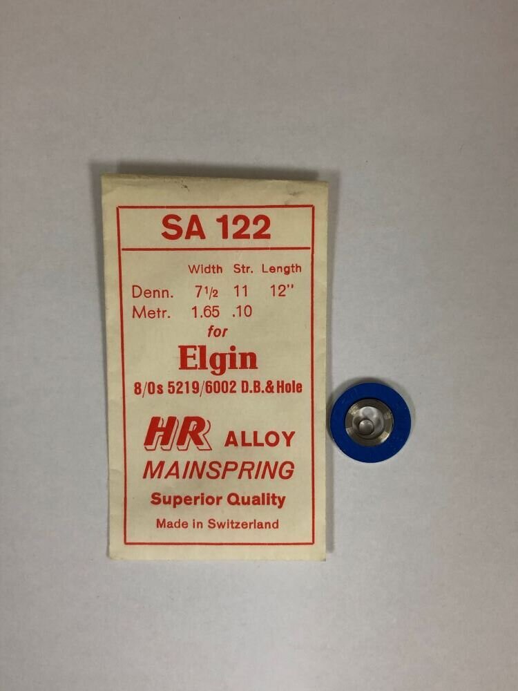 Elgin 8/0 Size HR Alloy Wristwatch Mainspring #5219/6002
